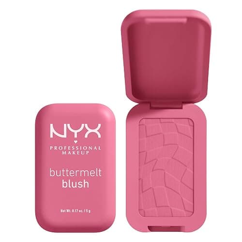 NYX Professional Makeup Buttermelt Blush, Buttery Soft Powder Blush, Up to 12 H Wear, Fade & Transfer Resistant, With Mango, Almond & Shea Butters, Shade: For The Butta - Image 1