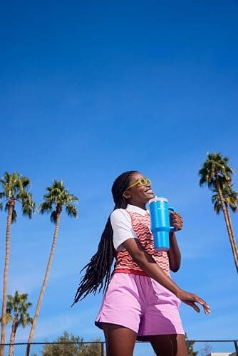 STANLEY Quencher H2.0 Tumbler with Handle and Straw 40 oz | Flowstate 3-Position Lid | Cup Holder Compatible for Travel | Insulated Stainless Steel Cup | BPA-Free | Azure thumbnail 8