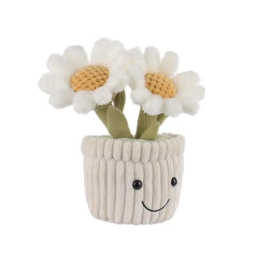 Apricot Lamb Plüschtier Pflanze Daisy Gänseblümchen Plüsch Spielzeug Plüsch Blume Gänseblümchen Puppen Spielzeug für Kinder und Baby weich & waschbar thumbnail 5