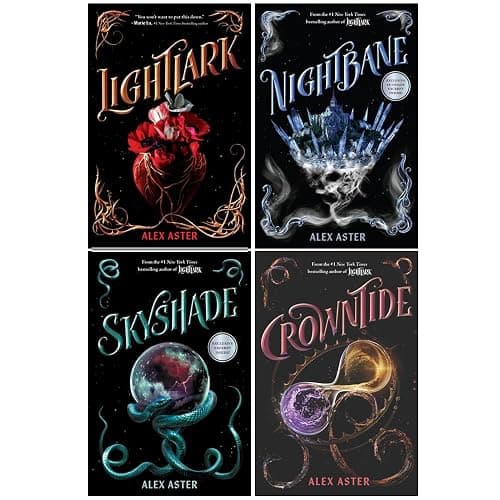 The Lightlark Series 4 Books Collection Set By Alex Aster (Lightlark, Nightbane, Sky Shade & Crowntide) - Image 1