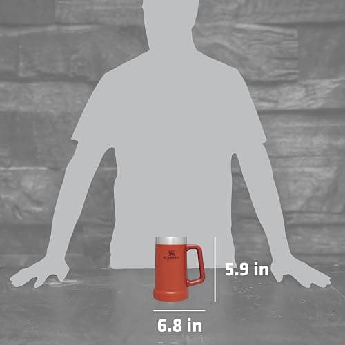 Stanley Stay-Chill Beer Stein 24 oz | Heavy Duty Big Grip Handle | Beer Tumbler Drink Cup, Holds 2 Cans | Insulated Stainless Steel Party Mug | BPA-Free thumbnail 3
