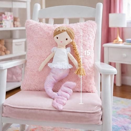 Laila and Lainey Plush Mermaid Doll - Soft Mermaid Stuffed Animal thumbnail 4