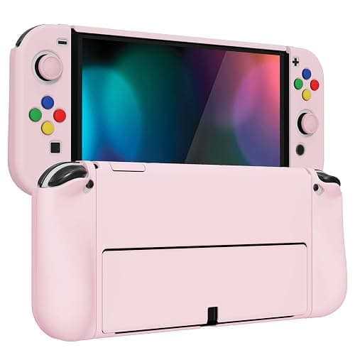 PlayVital AlterGrips Protective Slim Case for Nintendo Switch OLED, Ergonomic Grip Cover for Joycon, Dockable Hard Shell for Switch OLED w/Thumb Grip Caps & Button Caps thumbnail 7