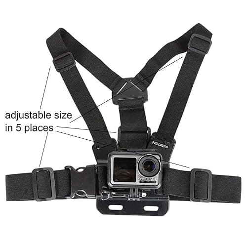 PellKing Mobile Phone Chest Mount Harness Strap Holder Cell Phone Clip Action Camera POV for Samsung iPhone Plus etc thumbnail 9
