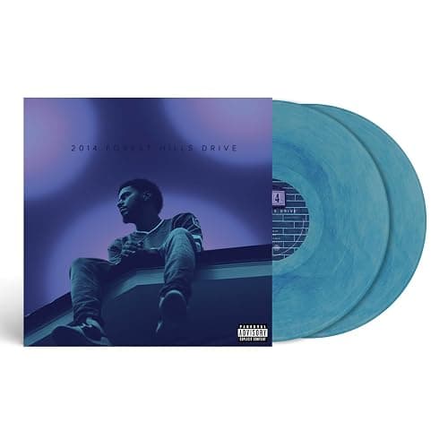 J. Cole 2014 Forest Hills Drive 10 Year Anniversary Edition, Light Blue Marble - Image 1