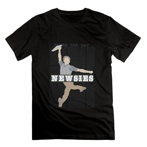 LianJian Newsies Musical Touring Logo Men's T-Shirt Black Mens - Image 1