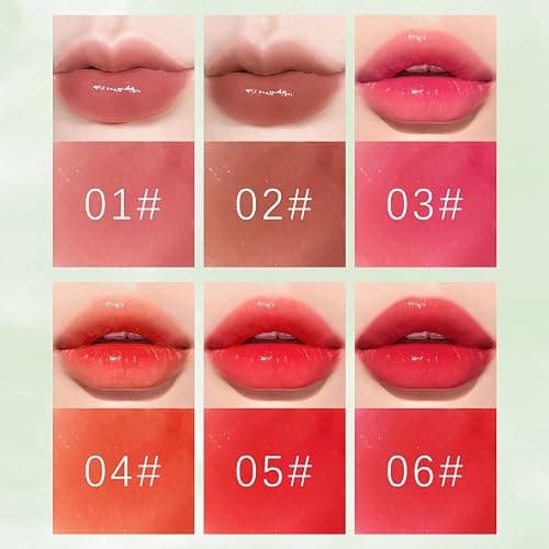 Miniling 6-Color Korean Lip Tint Set - Watery, Velvet Matte Lipsticks for Lips and Cheeks - Long-Lasting, Non-Stick, Shimmery thumbnail 8