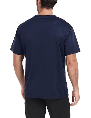 HovSiyla 1/5 Pack Workout Shirts for Men Athletic Running Gym Quick Dry Short Sleeve Performance Moisture Wicking T Shirt thumbnail 2
