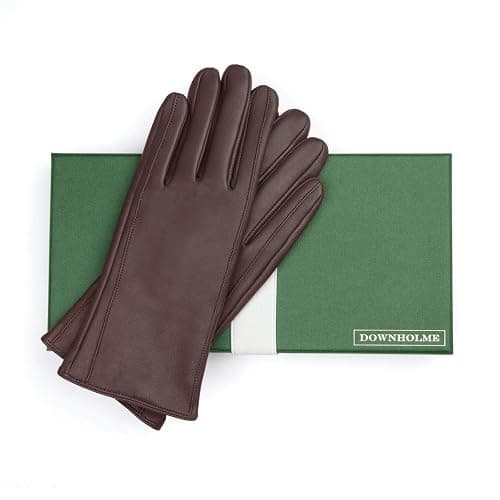 Downholme Classic Leather Cashmere Lined Gloves for Women thumbnail 2