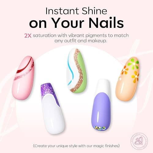 Modelones Gel Nail Polish 36 Colors All Seasons Holiday Gel Polish with Glossy & Matte Top Coat Base Coat Starter Kit Soak Off U V Gel Nail Kit Nail Art Starter Kit Beauty Gifts Set Box thumbnail 5