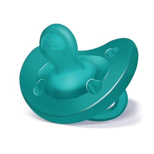 Chicco PhysioForma Orthodontic Pacifier for Babies 16-24 Months, 100% Soft Silicone, BPA Free & Breathing Support, 2-Pack with Sterilizing Case, Dark Blue Green thumbnail 5
