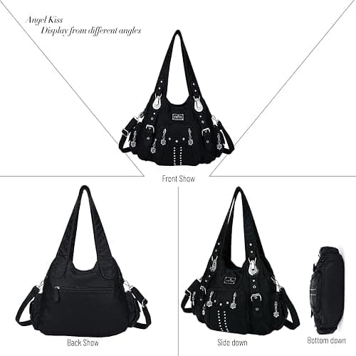 Angel Kiss Purses for Women Soft PU Leather Large Hobo Bags for Women Shoulder Bag thumbnail 4
