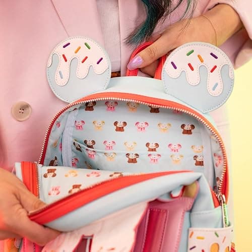 Loungefly Backpack Disney - Sweet Treats Ice Cream - Backpack - Disney Standard Characters - Cute Collectable Bag - Gift Idea - Official Merchandise - for Boys, Girls Men and Women thumbnail 7