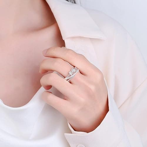 Fidget Ring for Anxiety Women,Rings for Teen Girls,Give Kids/Daughter/Mum/Granddaughter Gifts,with Spinner of Ring,Hug Mother Gift,Can Calm Mood And Health Sleep,Adhd Aids,Unusual Adjustable Jewellery thumbnail 6