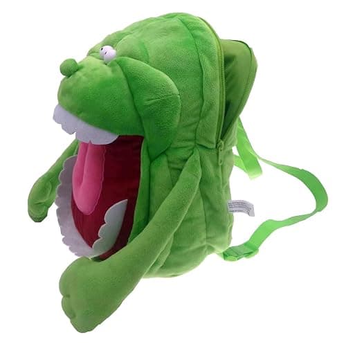 ENOMIN Ghost Slimer Bag Plush Backpack with Adjustable Straps 14-inch, Your Ghostly Companion on the Go - Image 1