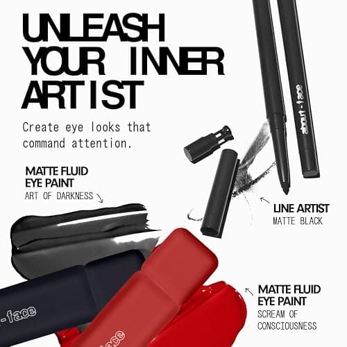 about-face Matte Fluid Eye Paint Scream of Consciousness – High-Pigment Liquid Eyeshadow, Long-Lasting, No-Budge Matte Finish, Vegan & Cruelty-Free (Primary Red) thumbnail 7