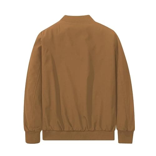 XiaoYouYu Men's Bomber Jacket Fashion Stylish Lightweight Windbreaker Spring Fall Casual Jackets for Men thumbnail 3
