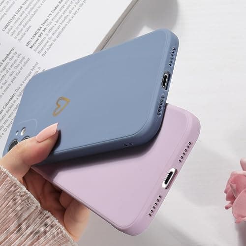 Lafunda Handyhülle Kompatibel mit iPhone 11 Mädchen hülle Ultra Dünn Silikonhülle süß Liebesherz Schutzhülle stoßfest Case Bumper Back Cover mit Fallschutz für iPhone 11 Blau thumbnail 6