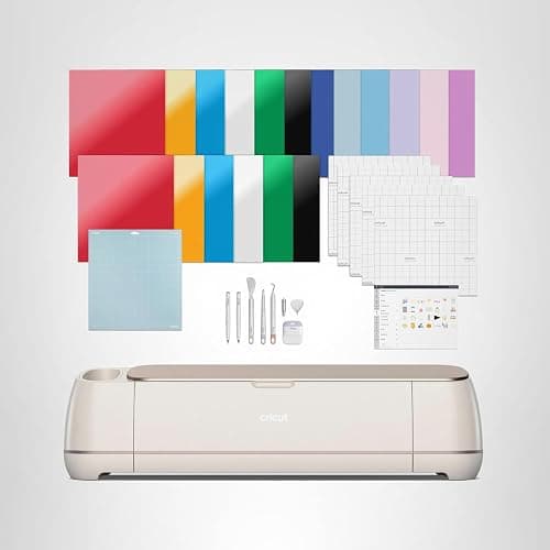 Cricut Maker 4 - Smart Cutting Machine (Seashell) | Engagement Bundle - Includes Smart Vinyl, Cardstock, Transfer Tape, Iron On HTV, Mat, Pens, Tool Kit, & 25 Images in Design Space App thumbnail 9