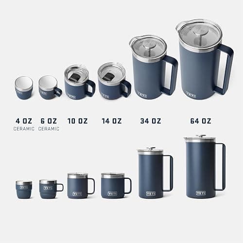 YETI Rambler 14 oz Ceramic Lined Stackable Mug, Vacuum Insulated, Stainless Steel with MagSlider Lid, Cherry Blossom thumbnail 8