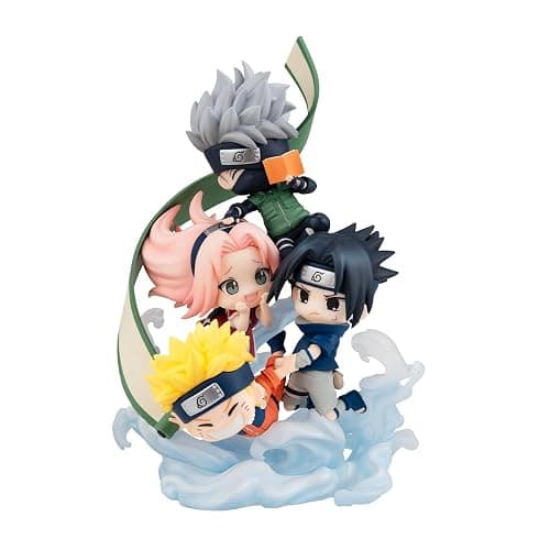 BANDAI Naruto Shippuden Figure - Gather Here Team 7! (with Gift) - MegaHouse | Collectible Set with Naruto, Sasuke, Sakura and Kakashi | Limited Edition | Official Anime Fans Product - Image 1
