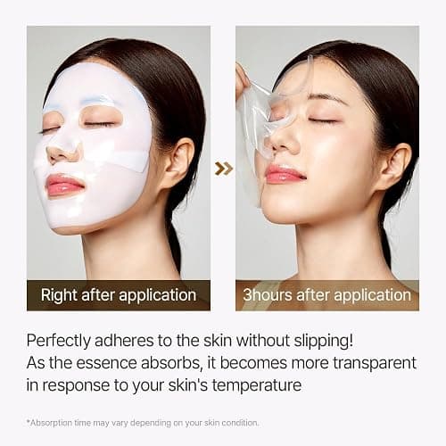 mixsoon Bean Collagen Hydrogel Mask Hydration All-In-One Firming, Soothing Gel Formula Face Mask for Radiant, Smooth Skin 35g / 1.18 fl.oz. (5ea) Korean Glass Skin Care thumbnail 3
