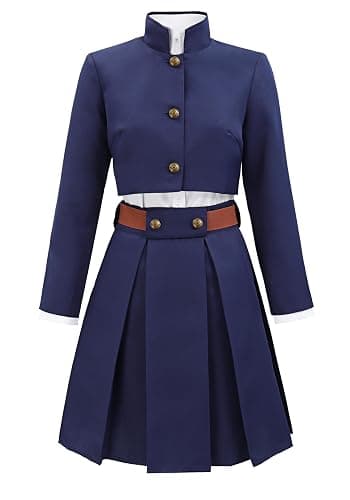 C-ZOFEK US Size Anime Cosplay Uniform with Belt Waist Bag Coat Skirt Female Halloween Costume thumbnail 2