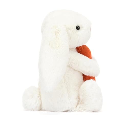 Jellycat Bashful Carrot Bunny Stuffed Animal, Small 7 inches - Rabbit & Bunny Plush Toy - Classic Children's Gift - Carrot thumbnail 4