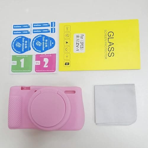 Camera Case for Sony ZV-1, ZV1 Camera Case Digital Camera Anti-Scratch Slim Fit Soft DSLR Camera Sleeve with ZV1 Screen Protector for Sony ZV-1 (Pink) thumbnail 5