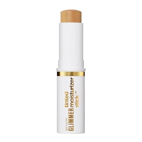 Revlon Glimmer Tinted Moisturizer Stick for Face, Lightweight Foundation, Hydrating Skincare-Infused Makeup, 140 140, 0.31 oz - Image 1