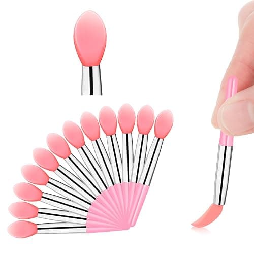 12Pcs Lip Mask Applicator Silicone LIp Applicator Makeup Beauty Lipstick Brushes Eyebrow Lipstick Brushes Applicator Cosmetic Brush Set for Lipstick Lip Gloss Lip Mask Eyeshadow - Image 1