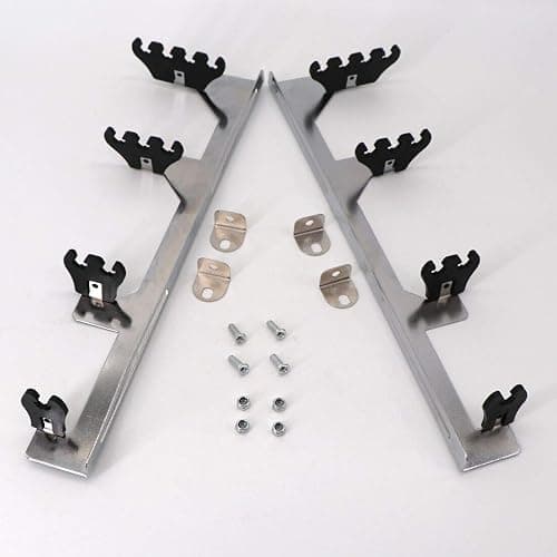 KIPA Chrome Linear Spark Plug Wire Separators Divider Loom Black Valve Cover Fits for Chevy Ford Mopar SBC 265 283 305 350 400 396 thumbnail 4