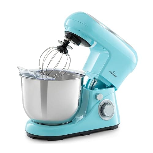 Klarstein Stand Mixer, 5L Food Mixer for Baking with Bowl, 1300W Cake Mixer w/Beater, Dough Hook, Whisk & Mixing Bowl, 6 Speed Planetary Rotation Kitchen Maker, Electric Mixer for Baking Bread Pastry - Image 1