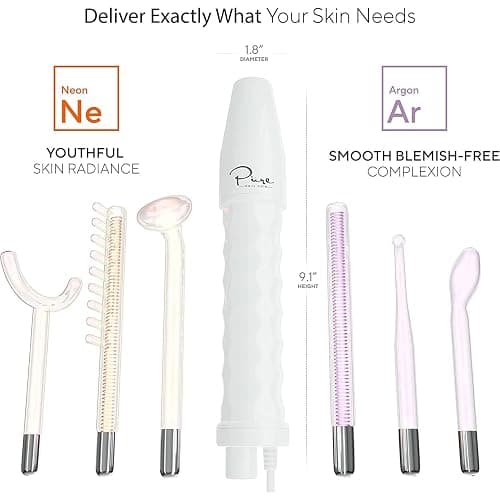 NuDerma Professional Skin Therapy Wand - Portable Skin Therapy Machine with 6 Neon & Argon Wands – Boost Your Skin – Clear Firm & Tighten thumbnail 6