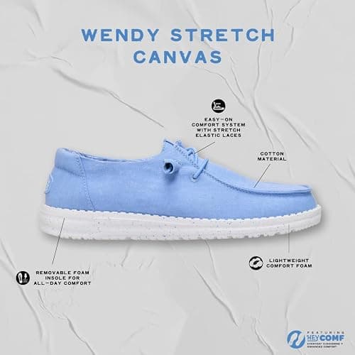Hey Dude Women's Wendy Chambray Lace-Up Loafer thumbnail 2