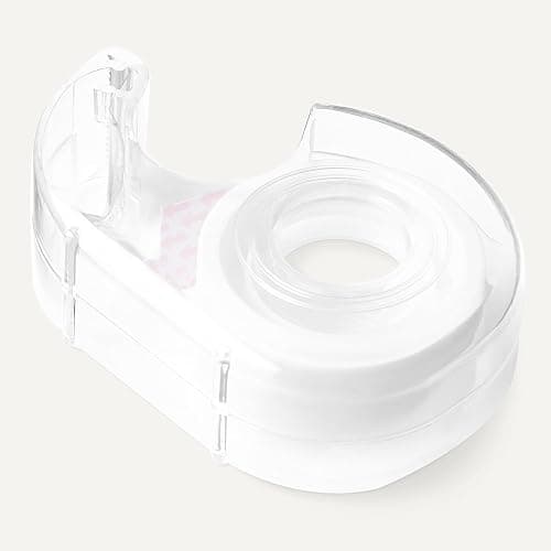 Amazon Basics Matte Finish Invisible Tape with Dispenser, 3/4" x 300" (8.33 Yards), Transparent, 3-Pack thumbnail 5