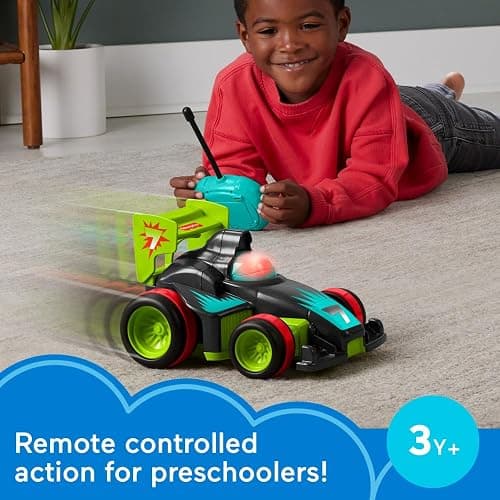 Fisher-Price Preschool Toy Remote Controlled Car My Easy RC with 2 Speeds for Kids Ages 3+ Years (Amazon Exclusive) thumbnail 2