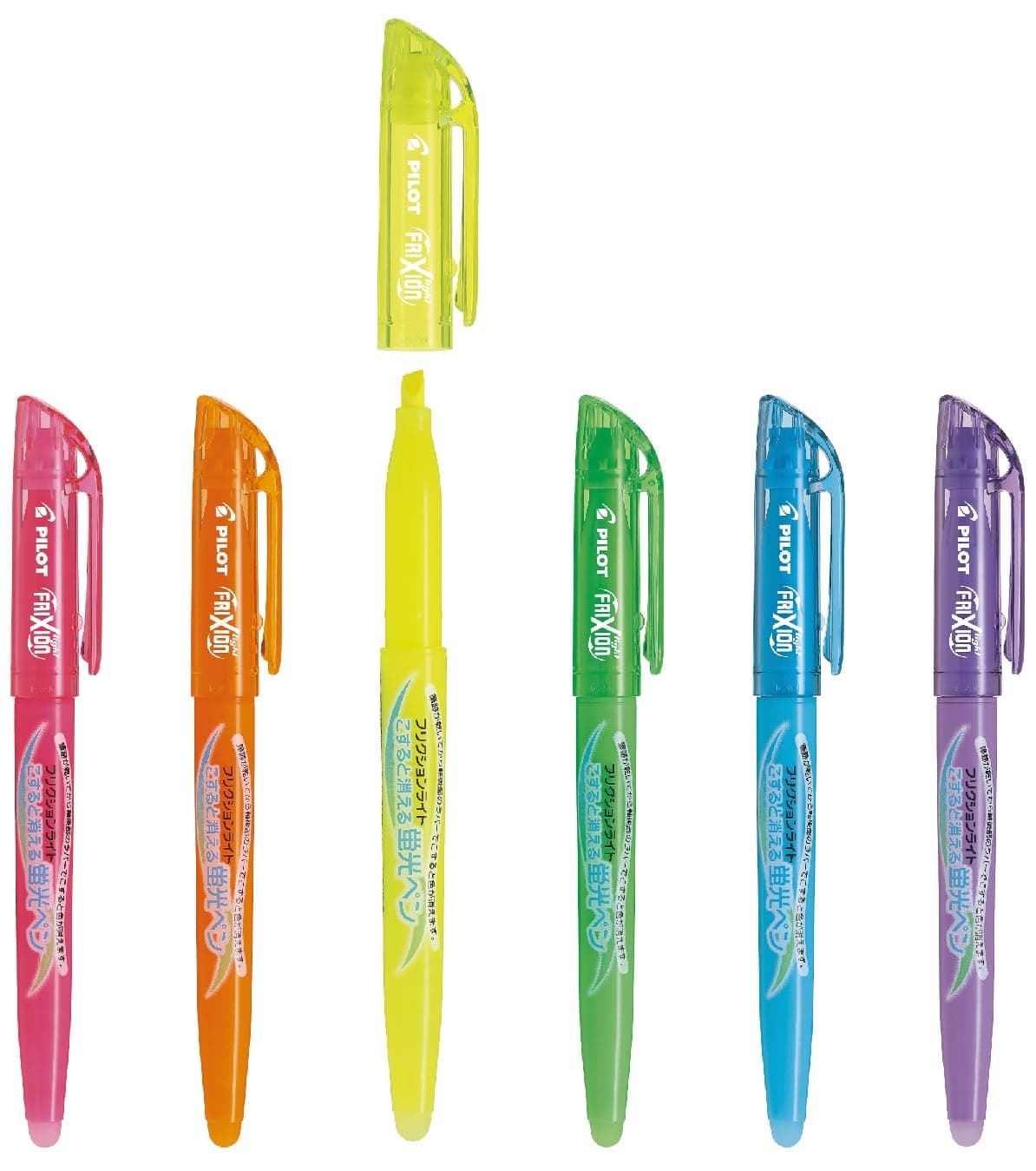 Pilot Highlighter Frixion Light, 6 Color Set thumbnail 2