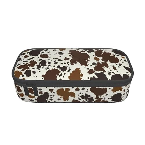 GVGOAGL Brown Cow Print Pencil Case Organizer Big Capacity Pencil Pouch Stationery With Zipper School Supplies Pencil Bag For Girls Boys Office, j56tsd thumbnail 9