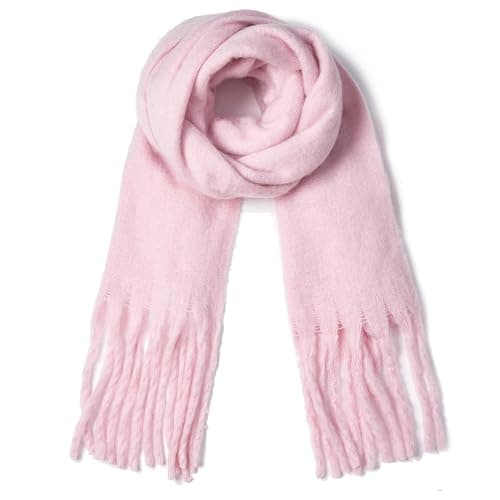 TUSHUSTY Winter Women Chunky Scarf Warm Blanket Big Thick Large Oversized Wrap Colorful Long Solid Scarves - Image 1