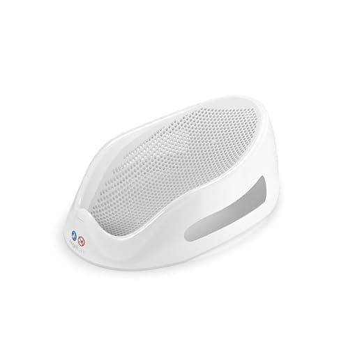 Angelcare Soft Touch Baby Bath Support -Grey- Water Level Indicator, Non-Slip, Comfortable & Safe for Newborns & Infants up to 6 Months - Image 1