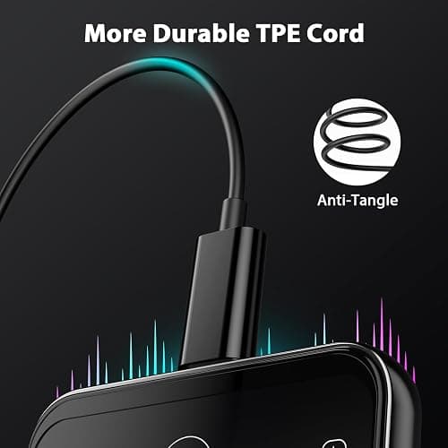 iMangoo USB Type C Headphones Wired Over Ear Buds for Apple iPhone Air 17 16 15 Pro Max 16e for iPad, Open Earbuds Corded Earphones for Samsung Galaxy S25 S24 S23 for Google Pixel 10 Android Black thumbnail 8