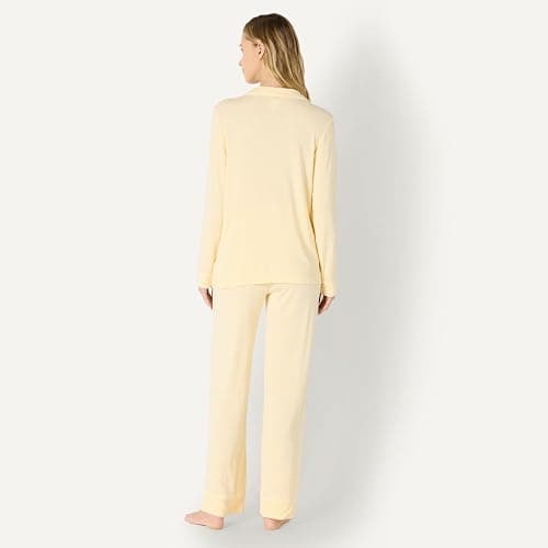 Amazon Essentials x Sofia Grainge Women's Stretch Modal Long-Sleeve and Full-Length Bottom Pajama Set thumbnail 5