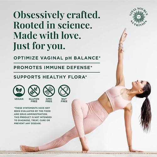 Vital Source Nutrition - Premium Feminine Balance Gummies - for Women’s Health & Wellness - Immune Support - Vegan, Gluten-Free - Hawaiian Pineapple - 60 Gummies - 30 Servings thumbnail 2