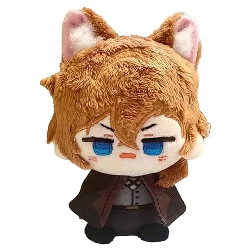QAHEART Nakahara Chuuya Anime Figure Pillow Figure Dazai Osamu/Ranpo Edogawa Soft Figure Pillow Cute Stuffed Cartoon Peripheral Anime Figure 12CM - Image 1