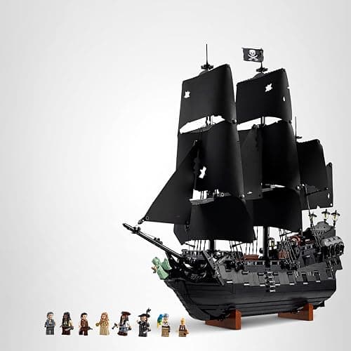 LEGO Icons Captain Jack Sparrow’s Pirate Ship Building Set for Adults, Ages 18+ - Room Decor for Office, Bedroom or Shelf - Collectible Black Pearl Ship for Pirates of The Caribbean Fans - 10365 thumbnail 8