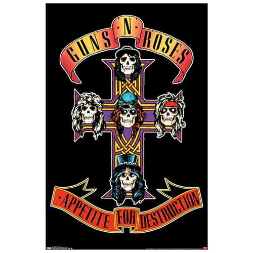 Trends International Guns N' Roses - Cross Wall Poster, 22.375" x 34", Unframed Version - Image 1