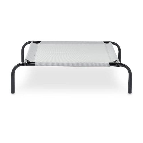 Amazon Basics Cooling Breathable Elevated Dog Bed with Metal Frame for Large Dogs, 51 x 31 x 8 Inch, Grey thumbnail 5
