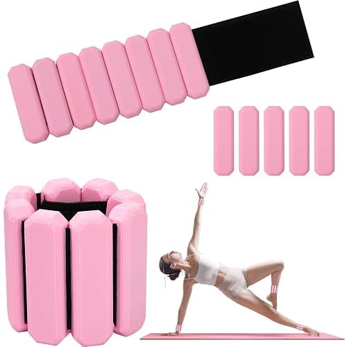 Omtofo Poids De Poignet Réglables Poids De Cheville Pour Poids Poignet En Ankle Weights Pour Exercice Yoga Danse Barre Pilates Cardio Aérobic Marche - Image 1