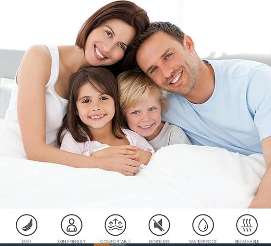 Utopia Bedding Mattress Protector Zippered King Size, 100% Waterproof Bed Bug and Dust Mite Proof Mattress Encasement, Absorbent 6 Sided Mattress Cover thumbnail 8
